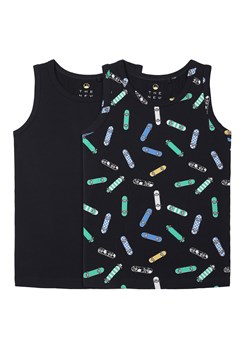 The New tanktop - 2-pak - Black Beauty